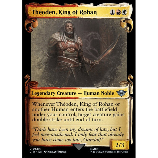 Théoden, King of Rohan, uncommon, 684, Magic the Gathering, The Lord of the Rings: Tales of Middle-earth