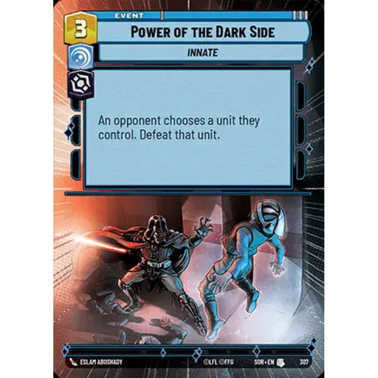 Power of the Dark Side, 307, U, Star Wars Unlimited, Sparks Of Rebellion