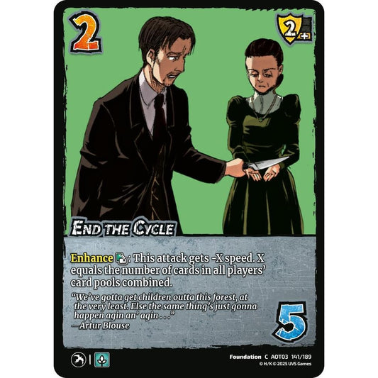 End the Cycle 141/189 AOT03 Universus Attack on Titan: Apocalypse Foundation C