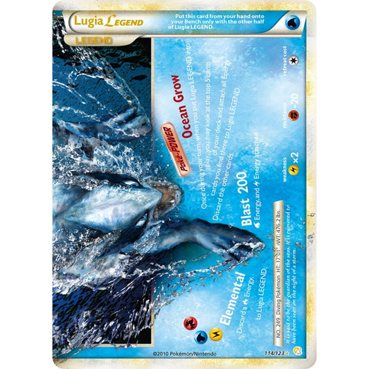 Lugia LEGEND LEGEND 114/123 Pokemon Card Game HeartGold & SoulSilver