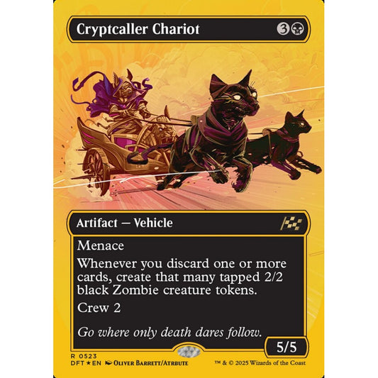 Cryptcaller Chariot, 523, rare, Magic: The Gathering, Aetherdrift