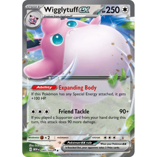 Wigglytuff ex Double Rare 040/165 Pokemon Card Game Pokémon 151