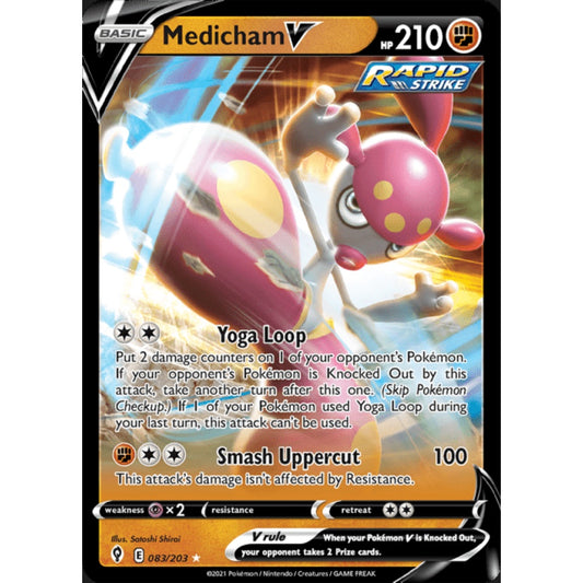 Medicham V Double Rare 083/203 Pokemon Card Game Evolving Skies