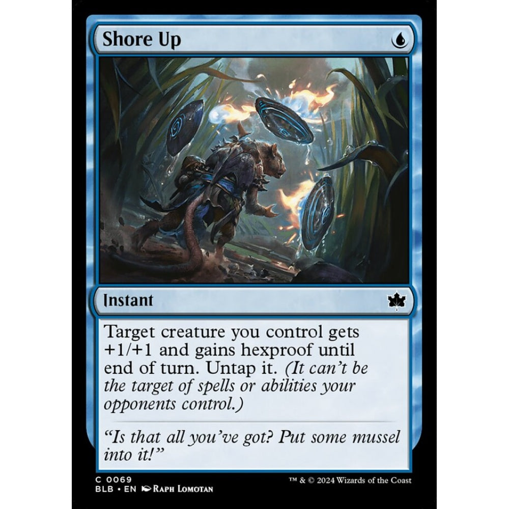 Shore Up, 69, common, Magic: The Gathering, Bloomburrow
