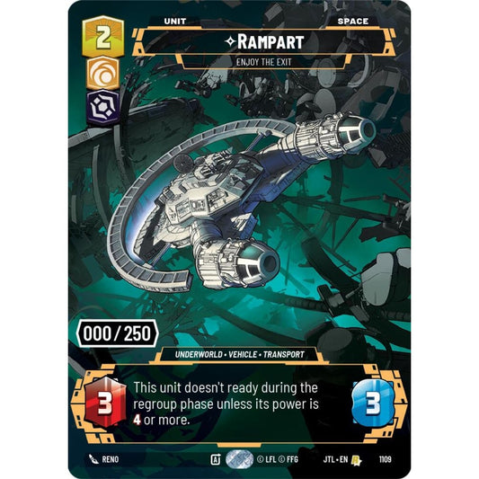 Rampart, R, JTL 1109) Prestige Serialized, Star Wars Unlimited
