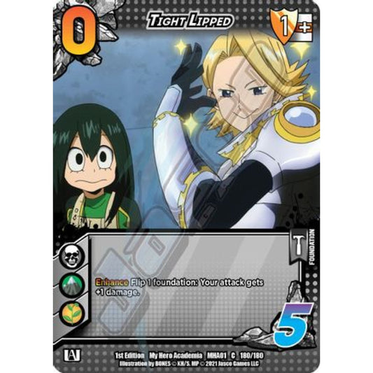 Tight Lipped, 180/180, C, UniVersus, MHA01 My Hero Academia
