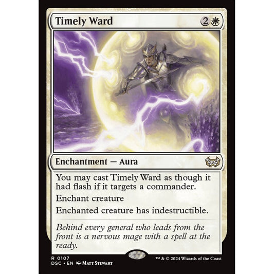 Timely Ward, 107, rare, Magic: The Gathering, Duskmourn: House of Horror