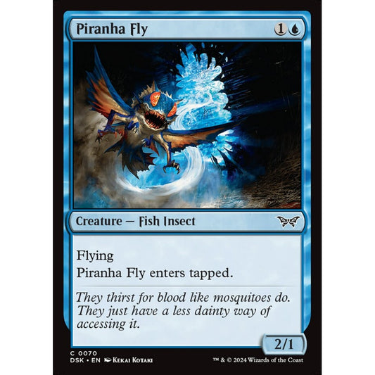 Piranha Fly, 70, common, Magic: The Gathering, Duskmourn: House of Horror