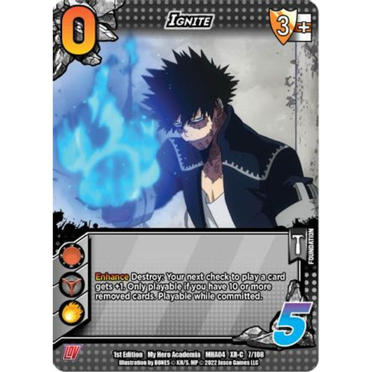 Ignite, 007/108, XR-C, UniVersus, MHA04 League of Villains