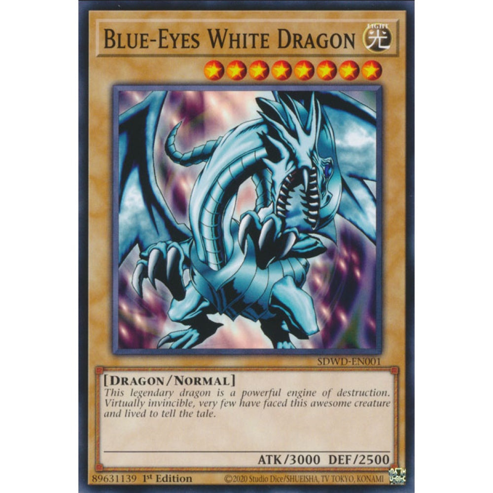 Blue-Eyes White Dragon - 7th Art RA04-EN108 Platinum Platinum Secret Rare Yu-Gi-Oh Quarter Century Stampede