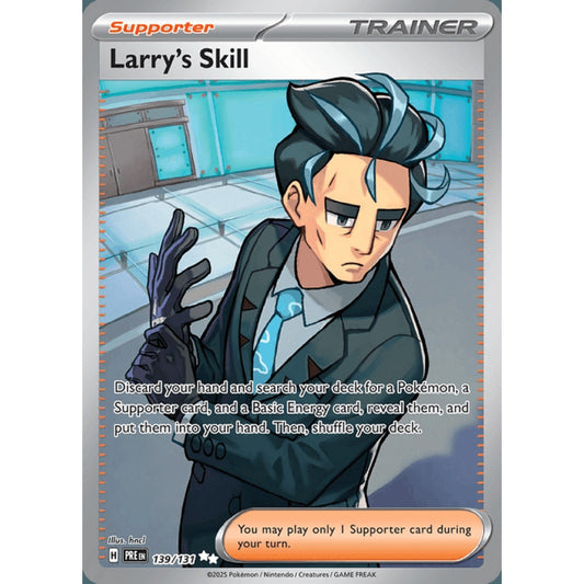 Larry's Skill Full Art 139/131 Pokemon Card Game Prismatic Evolutions