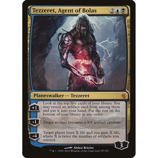 Tezzeret, Agent of Bolas mythic 97 Magic the Gathering Mirrodin Besieged Japanese