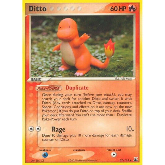 Ditto Uncommon 37/113 Pokemon Card Game EX Delta Species