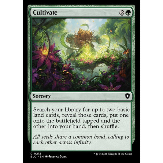 Cultivate, 212, common, Magic: The Gathering, Bloomburrow