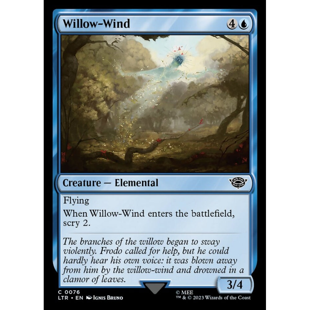 Willow-Wind, common, 76, Magic the Gathering, The Lord of the Rings: Tales of Middle-earth