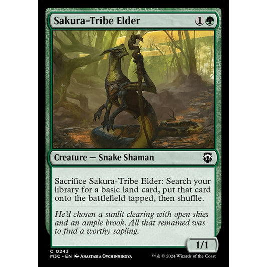 Sakura-Tribe Elder, 243, common, Magic: The Gathering, Modern Horizons 3