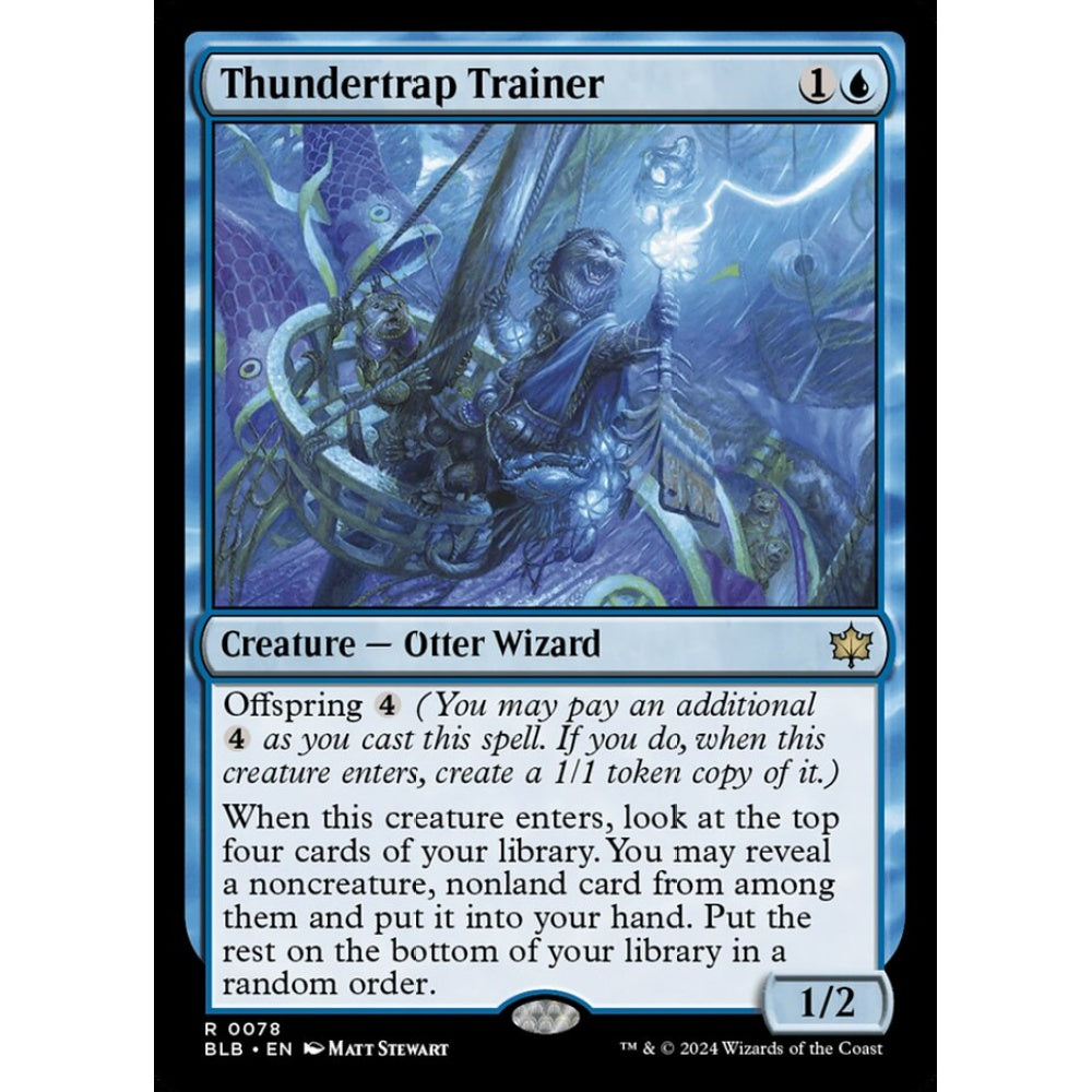 Thundertrap Trainer, 78, rare, Magic: The Gathering, Bloomburrow