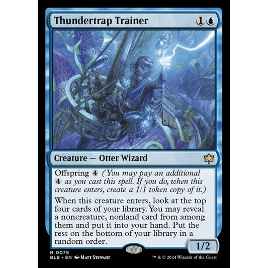 Thundertrap Trainer, 78, rare, Magic: The Gathering, Bloomburrow