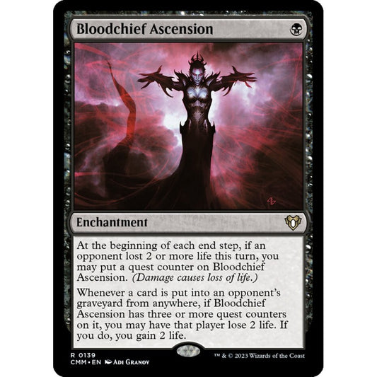 Bloodchief Ascension rare 139 Magic the Gathering Commander Masters