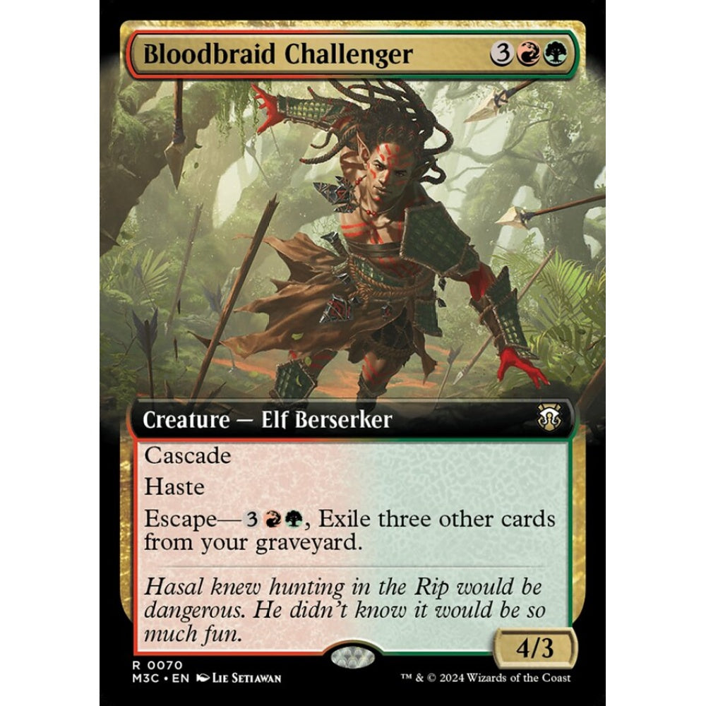 Bloodbraid Challenger, 70, rare, Magic: The Gathering, Modern Horizons 3