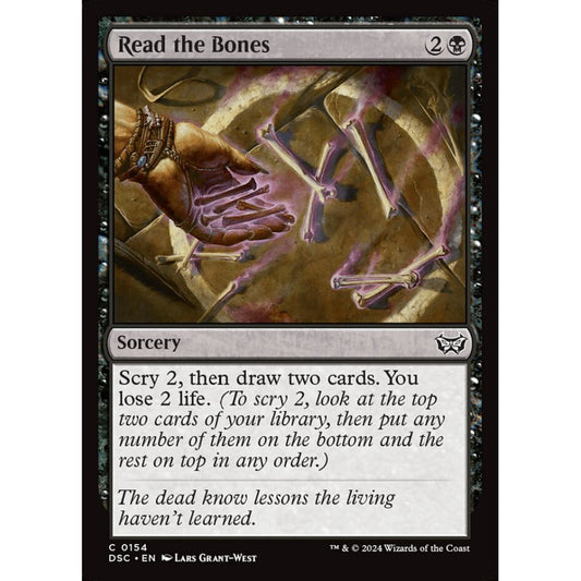 Read the Bones, 154, common, Magic: The Gathering, Duskmourn: House of Horror