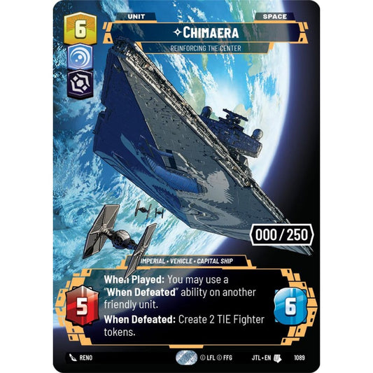 Chimaera, U, JTL 1089) Prestige Serialized, Star Wars Unlimited
