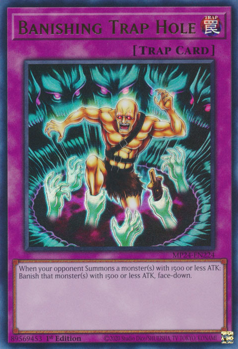 Banishing Trap Hole MP24-EN224 Ultra Ultra Rare Yu-Gi-Oh 25th Anniversary Tin: Dueling Mirrors in Art