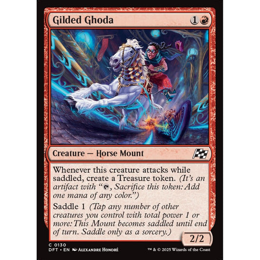 Gilded Ghoda, 130, common, Magic: The Gathering, Aetherdrift