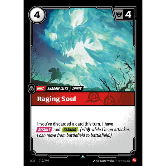 Raging Soul OGN-019/298 Riftbound Card Game Origins Uncommon