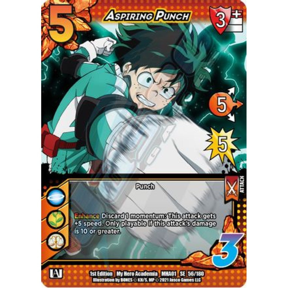 Aspiring Punch, 56/180, SE, UniVersus, MHA01 My Hero Academia