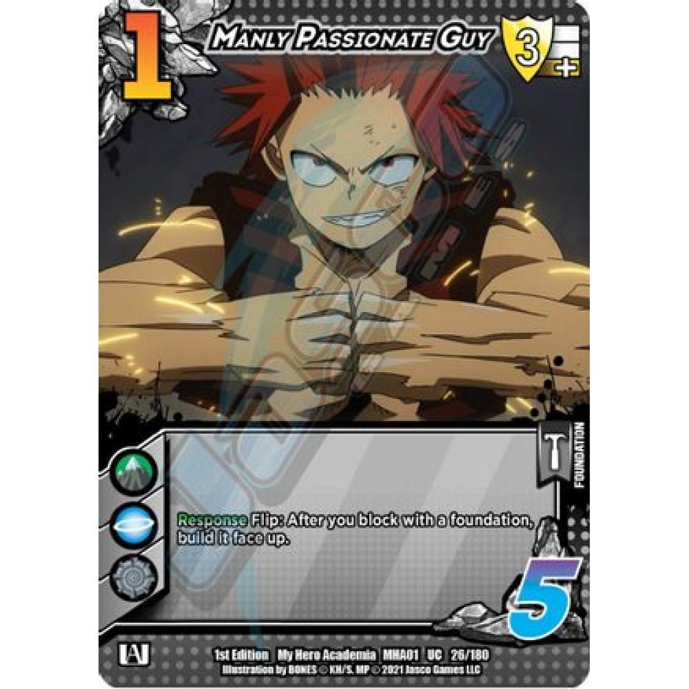 Manly Passionate Guy, 26/180, UC, UniVersus, MHA01 My Hero Academia