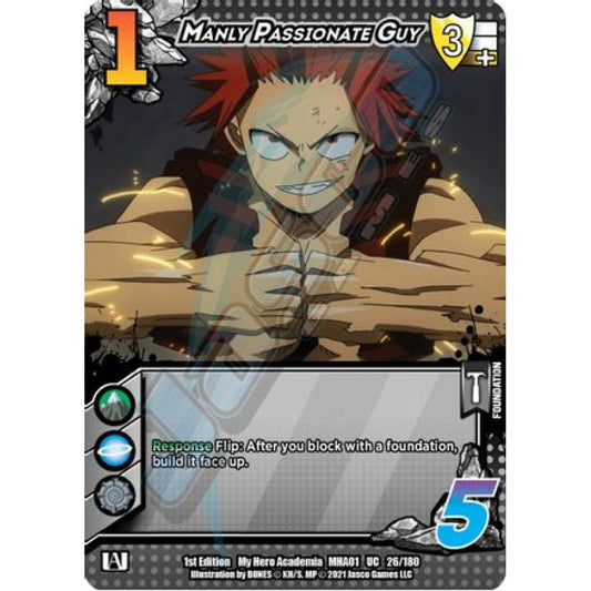 Manly Passionate Guy, 26/180, UC, UniVersus, MHA01 My Hero Academia