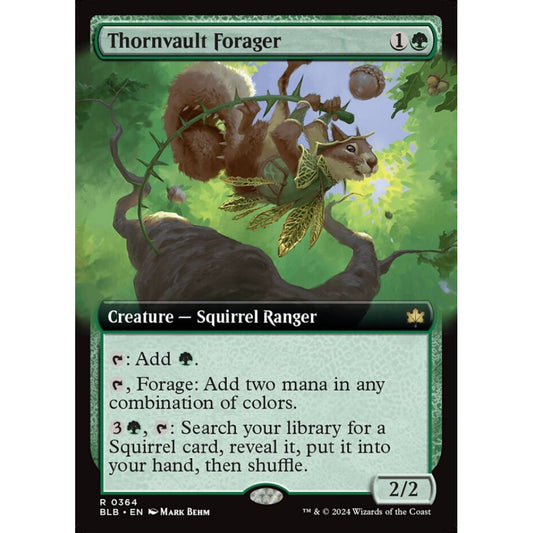 Thornvault Forager, 364, rare, Magic: The Gathering, Bloomburrow
