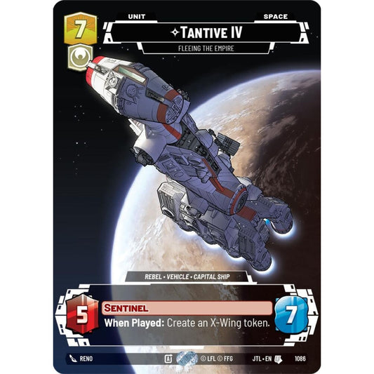 Tantive IV, U, JTL 1086) Prestige Foil, Star Wars Unlimited