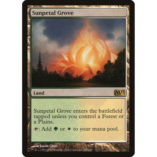 Sunpetal Grove rare 229 Magic the Gathering Magic 2013
