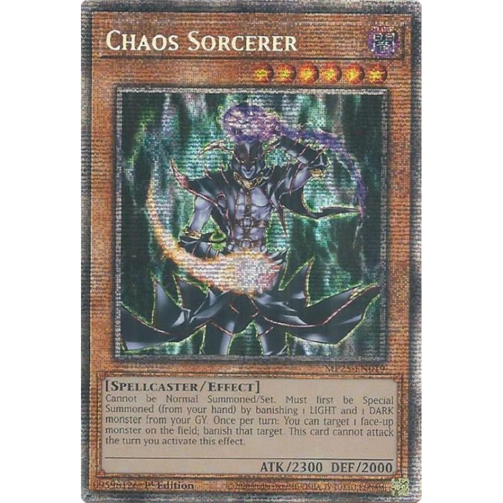 Chaos Sorcerer MP25-EN019 Starlight Rare Yu-Gi-Oh 2025 Mega-Pack