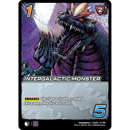 Intergalactic Monster GDZ01 77/186 GDZ01 Universus Godzilla: Reign of Kaiju Foundation C