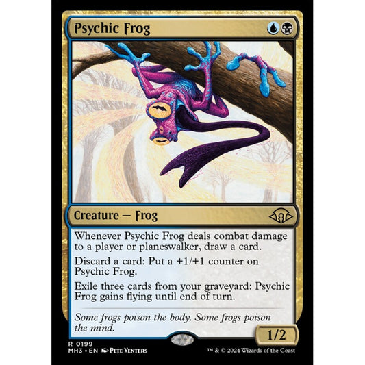 Psychic Frog, 199, rare, Magic: The Gathering, Modern Horizons 3
