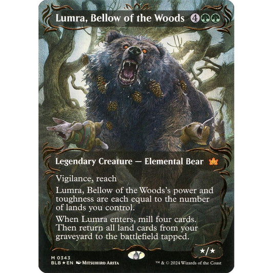 Lumra, Bellow of the Woods, 343, mythic, Magic: The Gathering, Bloomburrow