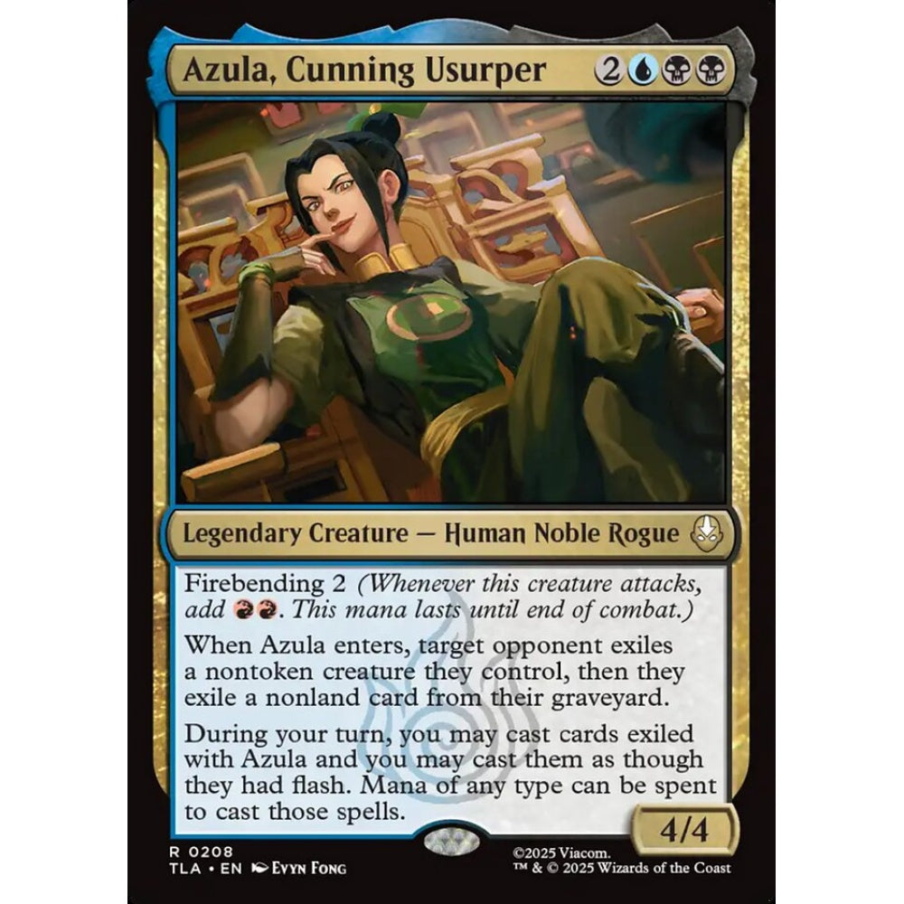 Azula, Cunning Usurper rare 208 Magic the Gathering Avatar: The Last Airbender