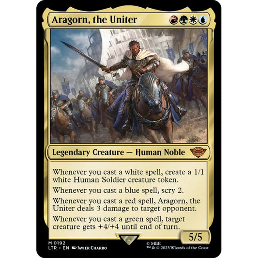 Aragorn, the Uniter, mythic, 192, Magic the Gathering, The Lord of the Rings: Tales of Middle-earth