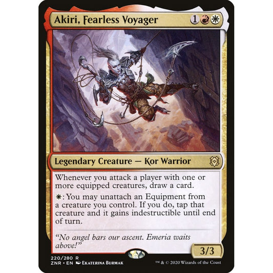 Akiri, Fearless Voyager rare 220 Magic the Gathering Zendikar Rising