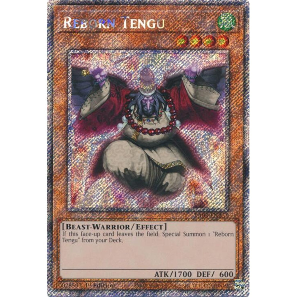 Reborn Tengu (Platinum Secret Rare) RA03-EN251 Platinum Rare Yu-Gi-Oh Quarter Century Bonanza