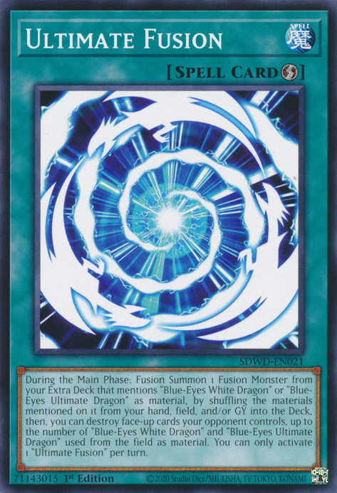 Ultimate Fusion MP23-EN027 Ultra Ultra Rare Yu-Gi-Oh 25th Anniversary Tin: Dueling Heroes Mega Pack in Art