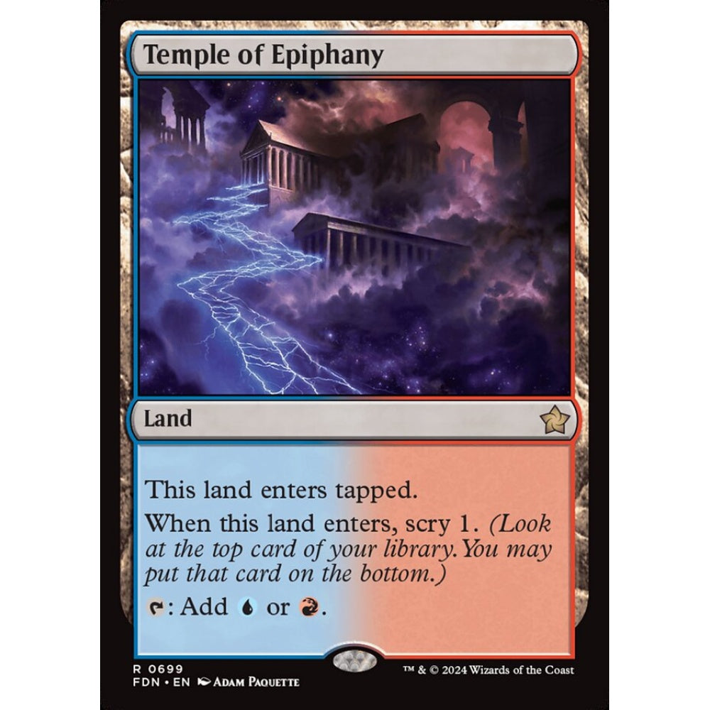 Temple of Epiphany, 699, rare, Magic: The Gathering, Foundations