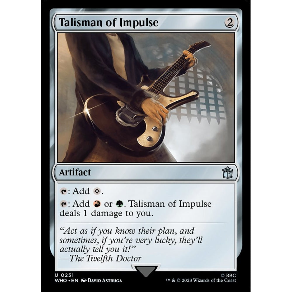 Talisman of Impulse uncommon 251 Magic the Gathering Doctor Who