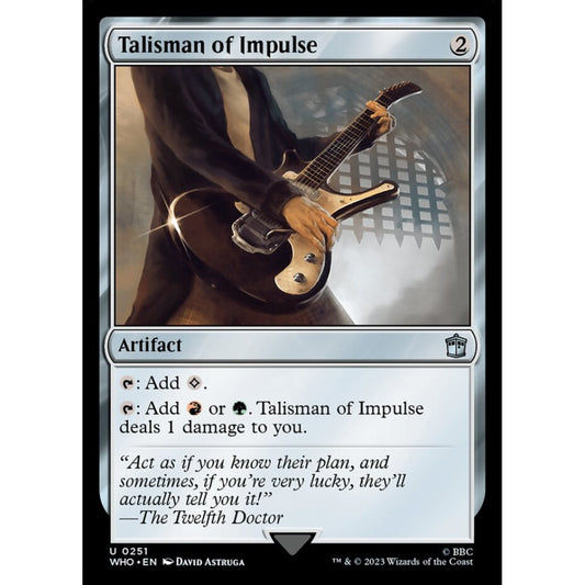 Talisman of Impulse uncommon 251 Magic the Gathering Doctor Who