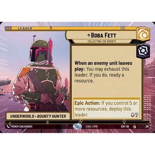 Boba Fett, 281, C, Star Wars Unlimited, Sparks Of Rebellion