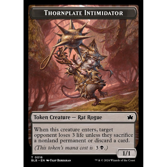 Thornplate Intimidator, 16, common, Magic: The Gathering, Bloomburrow