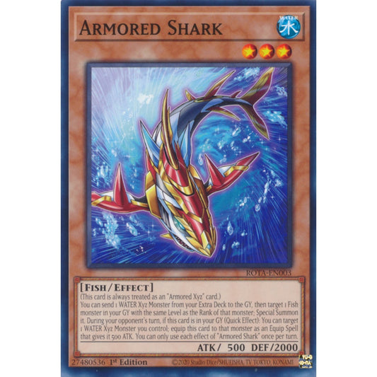 Armored Shark ROTA-EN003 Common Common Yu-Gi-Oh Rage of the Abyss in Art